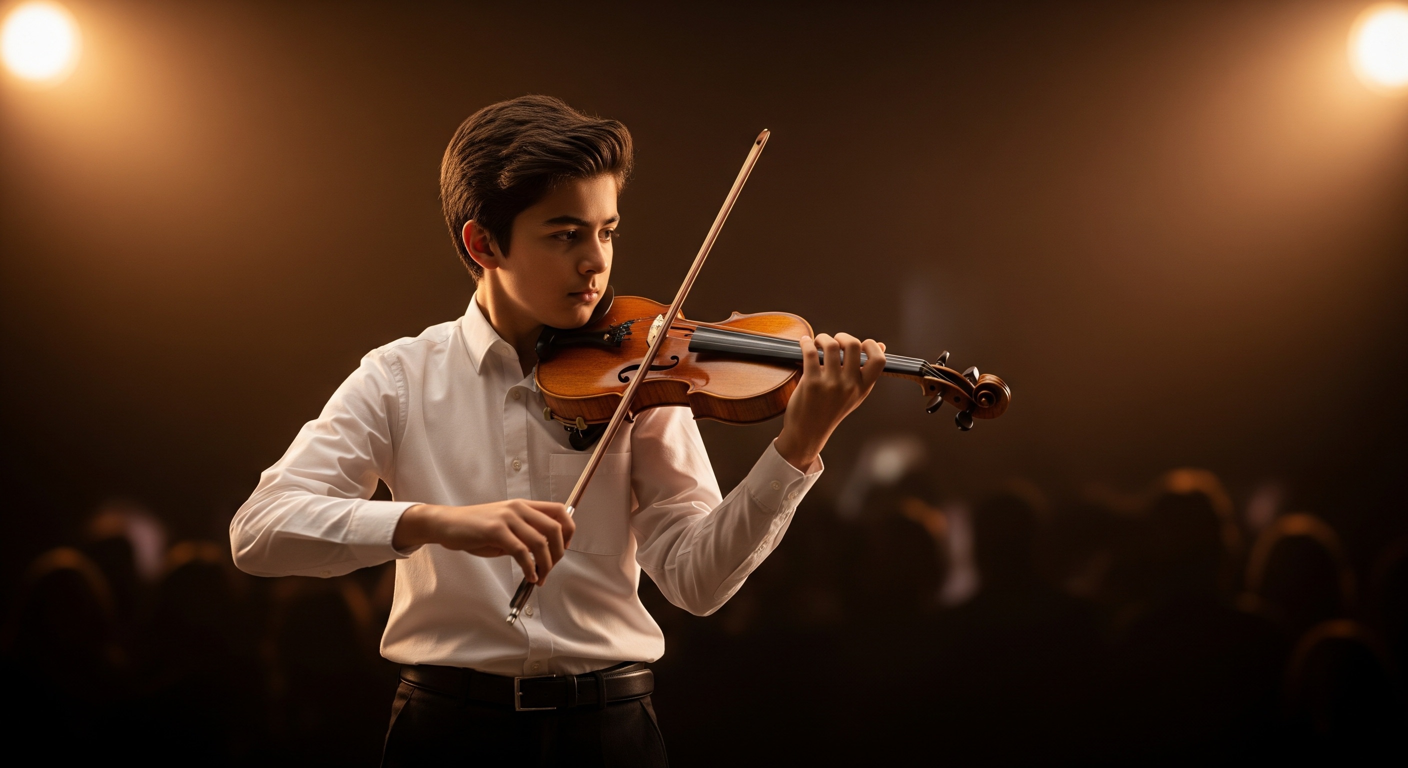 Keman öğreten eğitmen